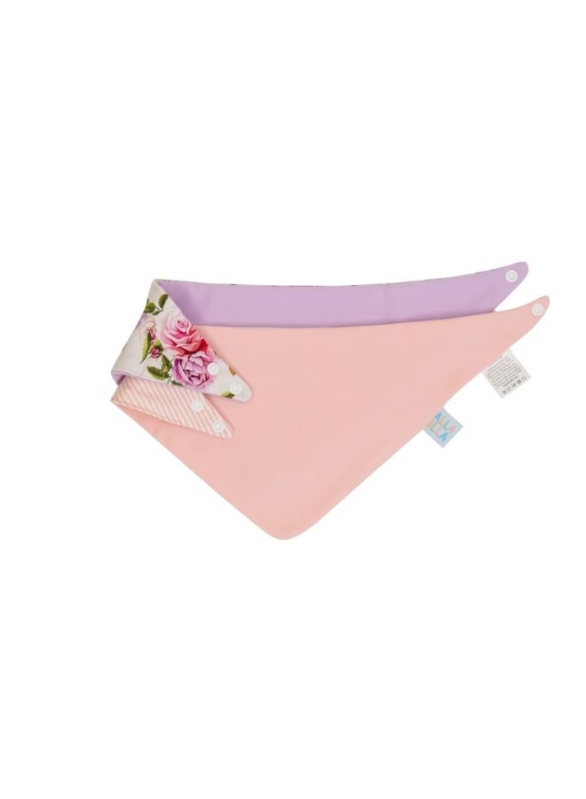 All4Ella Rose Bandana Bibs 2 Pack - Image 2