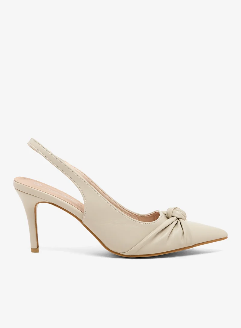 ELLA Sling-Back Pump With Knot Detail