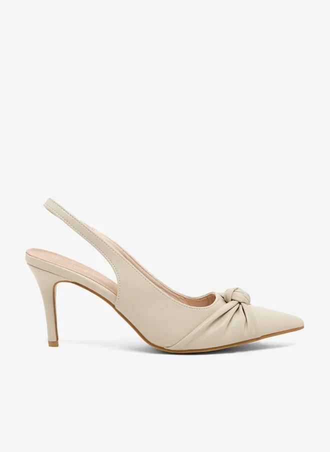 ELLA Sling-Back Pump With Knot Detail