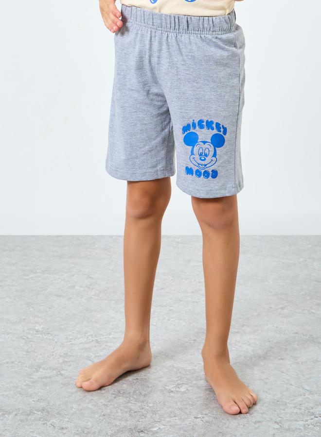 Styli Boys Mickey Mouse Print T-Shirt and Shorts Set - Image 5