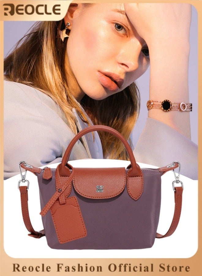 REOCLE Women's Crossbody Bag Shoulder Bag Purse Messenger Bag Vegan Leather Ladies Clutch with Adjustable Strap Genuine Top Handle Handbags  - Image 1