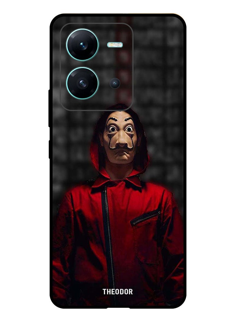Theodor Protective Case Anti Scratch Shock Proof Bumper Cover For  Vivo V25 Money Heist Clown - Image 1