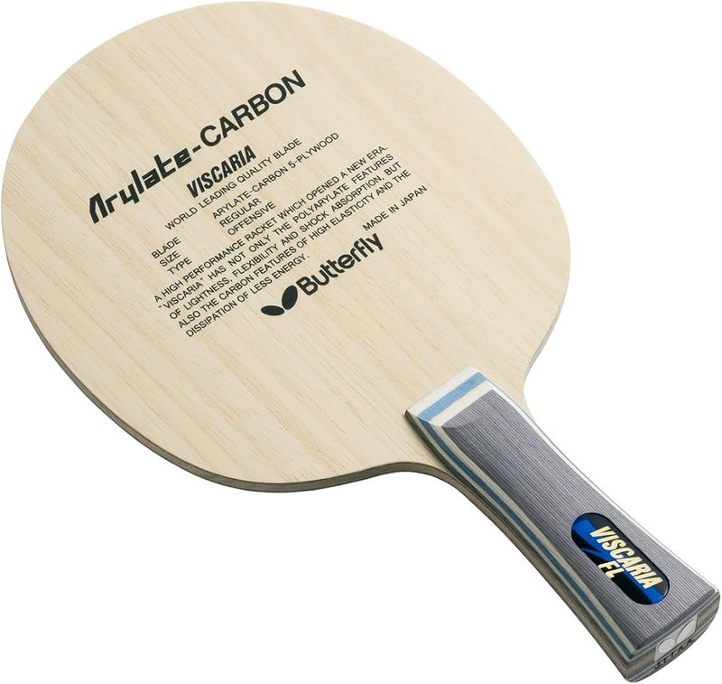 Butterfly Viscaria Table Tennis Blade - Butterfly ALC Blade - Professional Butterfly Table Tennis Blade - Available in FL, and ST handle styles - Made in Japan - Image 1