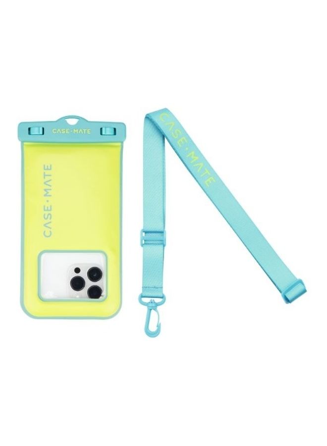 CASE-MATE Universal Waterproof Floating Phone Pouch Lime/Pool - Image 3