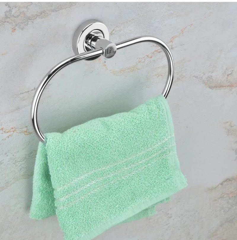 NTCD Towel Ring Oval Chrome Finish with Wall Bracket and Screws 1  - Image 3