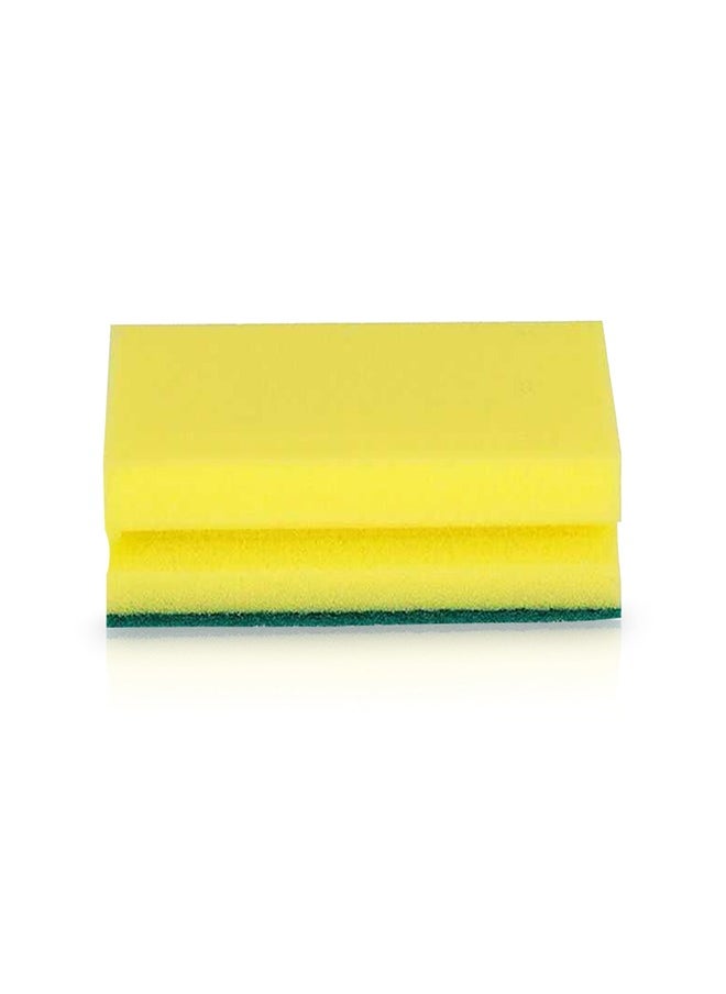 Kingston - Sponge with Scouring Pad Pack of 3 pieces -Yellow and Green - Image 1