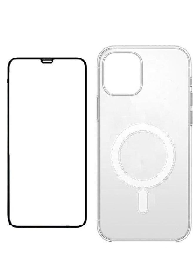 تي دبليو إي جي جي أو أن شاشة حماية 2 في 1 مع غطاء حماية شفاف من Magsafe لهاتف ايفون 11 برو ماكس - Image 1