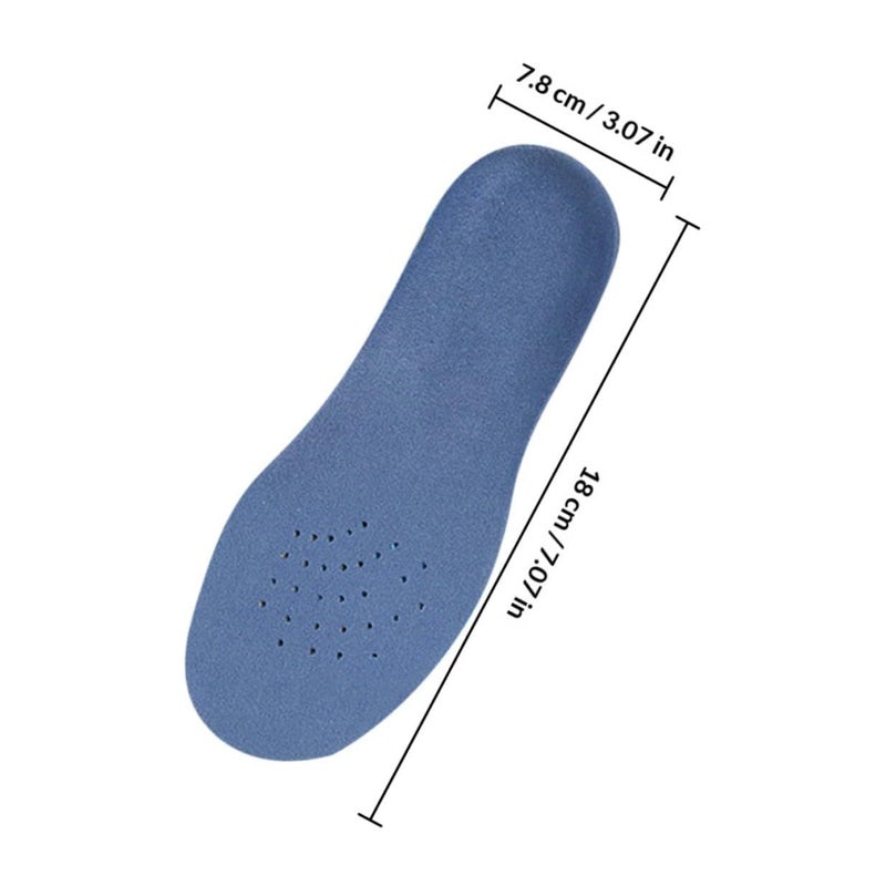 Healeved Camouflage Blue Full Length Arch Support Insoles For Boys Flat Feet Anti Skid Corrective Cushion Size 29 31 - Image 3