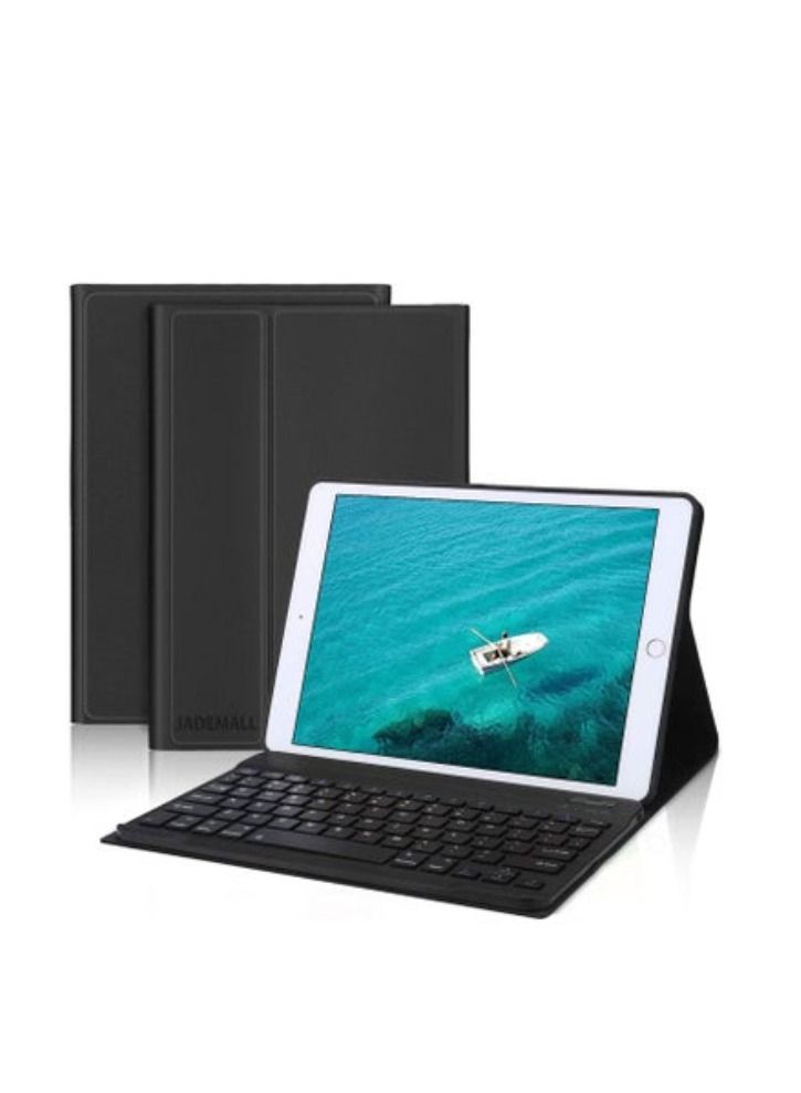 ACLIX IPad 9th Gen 2021 10.2 10.5 Inch Wireless Detachable Bluetooth Keyboard Leather Smart Folio Cover Auto Wake Sleep Black - Image 3