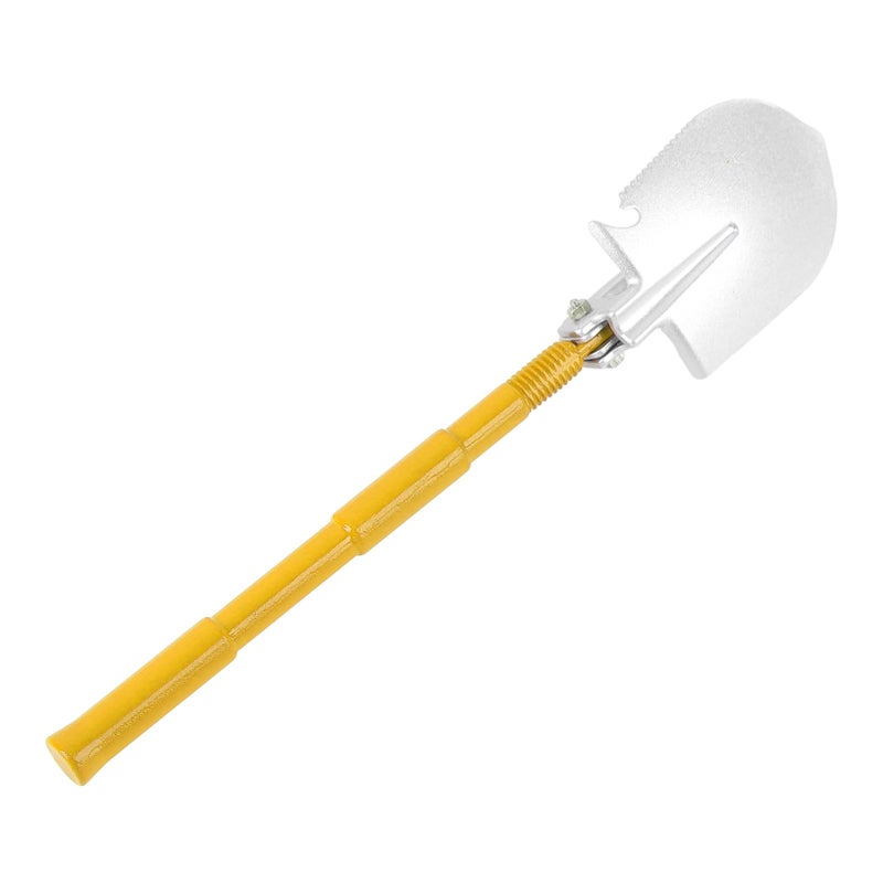 Yellow Adjustable RC Trailer Chain Hook Tow Rope Set with Steel Rope and Multifunction Shovel - Image 4
