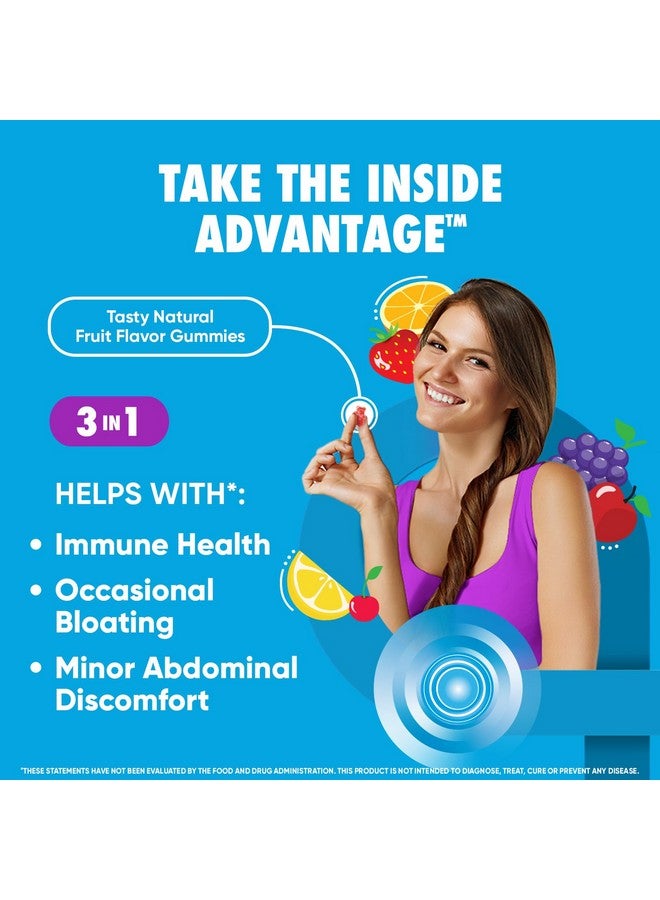 Digestive Advantage Daily Probiotic Gummies for Digestive Health, Gut Health & Immune Support, Probiotics for Men and Women (80ct) - Delicious Natural Fruit Flavor* (Pack of 2) - Image 3
