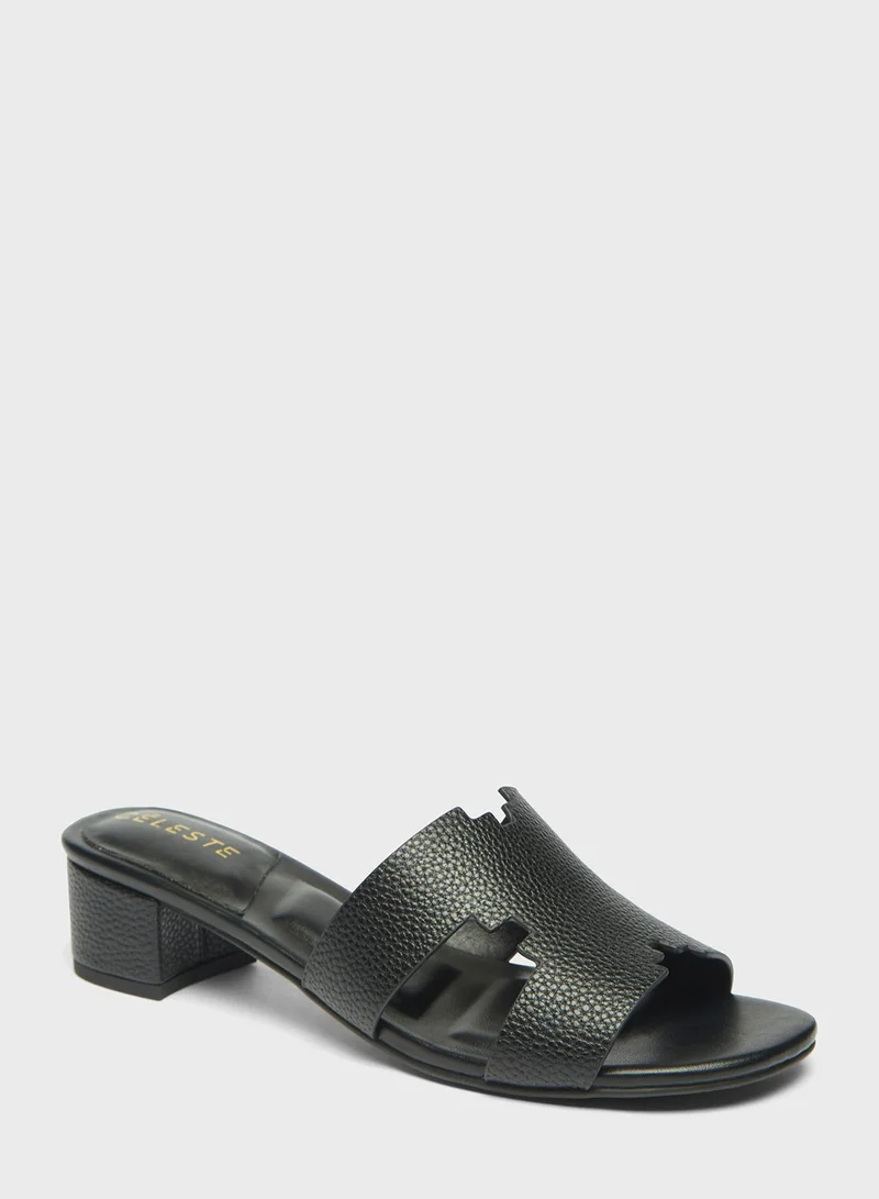 Celeste Single Strap Low Heel Sandals