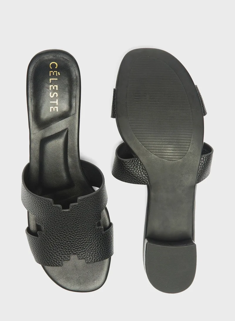 Celeste Single Strap Low Heel Sandals