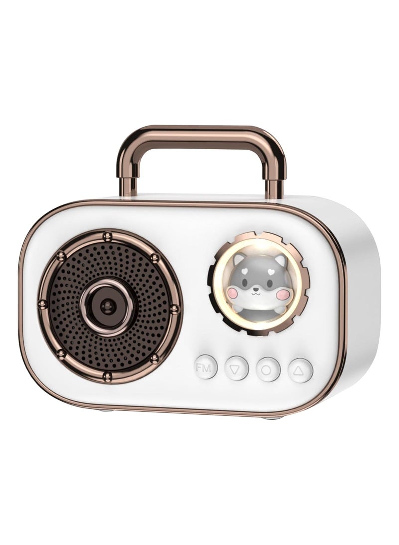 XiuWoo Wireless Bluetooth Speaker, Cute Mini Portable Speaker with Tws, Hands-Free Call, Loud Sound, 4h Playtime, Mic, Tf/Sd Card, Aux Line, Water-Proof for Ios Android Smartphone, Home Office Gift - Image 1