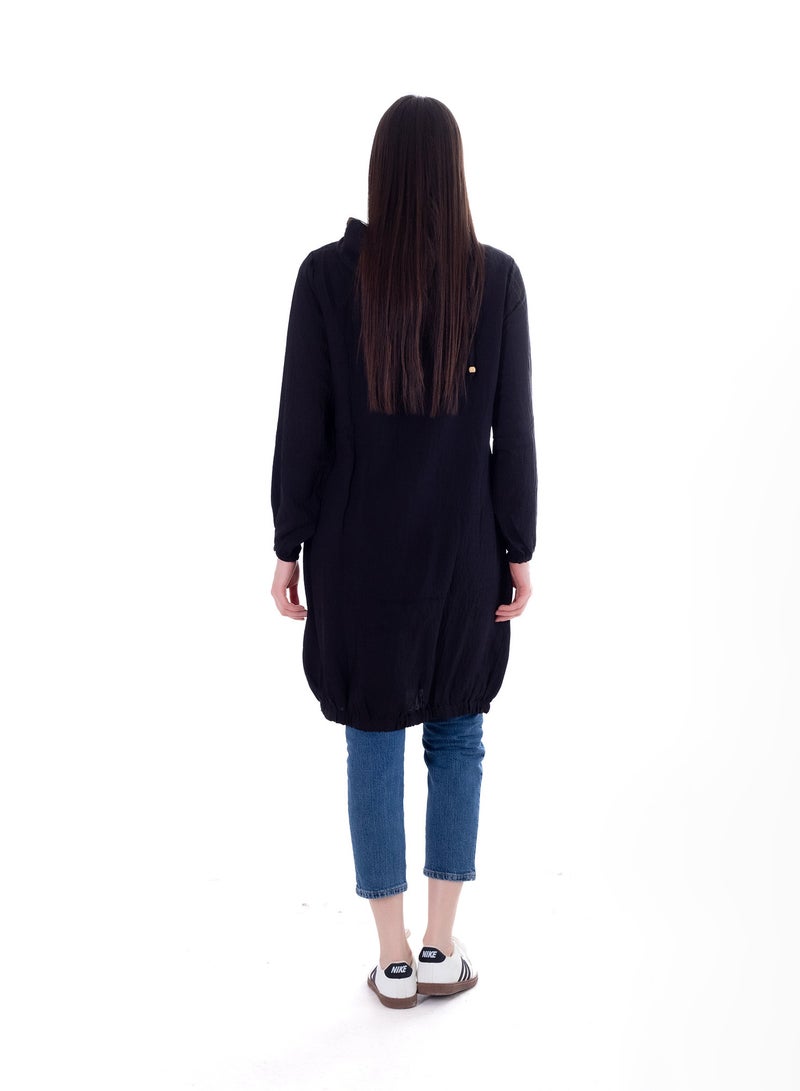 BEBO Women's plain long sleeve tunic - Image 2