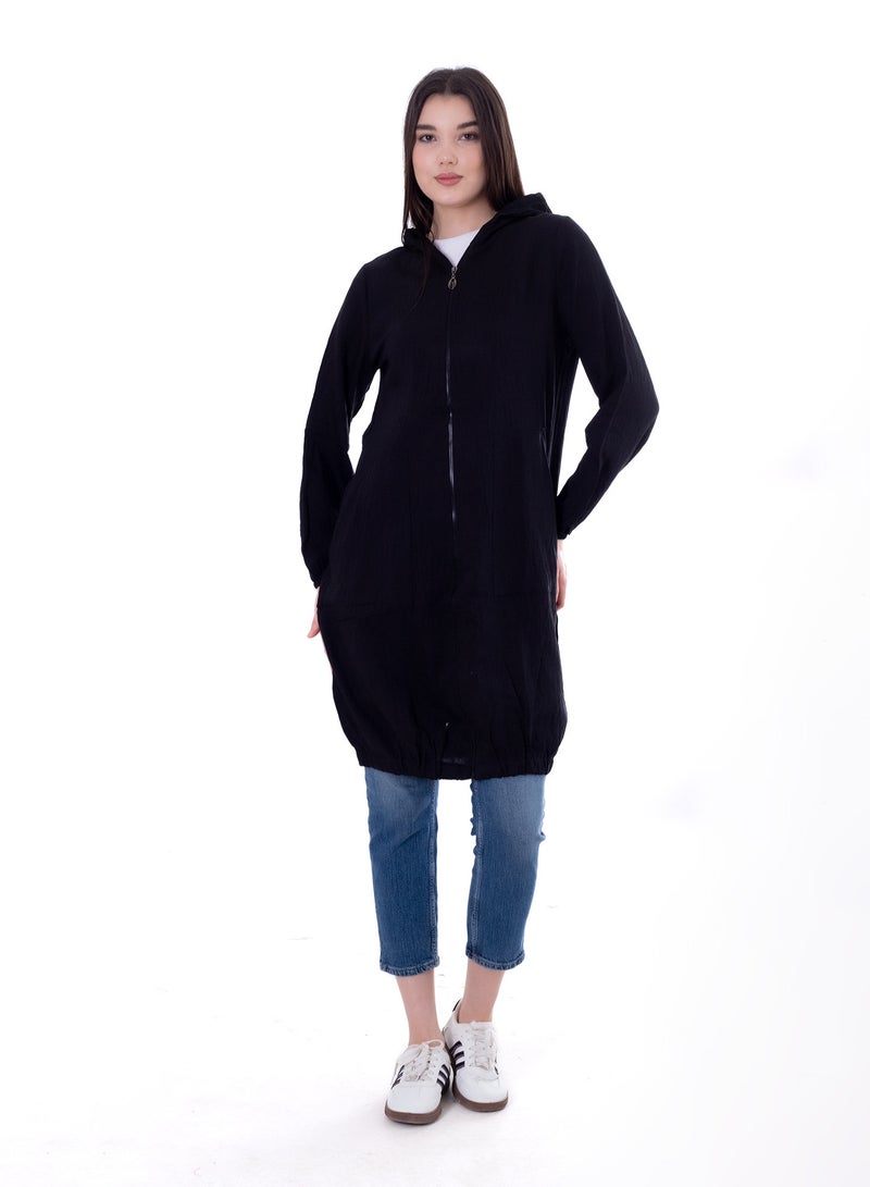 BEBO Women's plain long sleeve tunic - Image 1