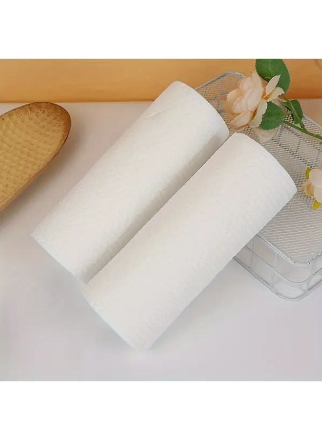 1 Roll 50 Pcs Disposable Adult Foot And Bath Towels For Shower Spa Podiatry Care - Image 3