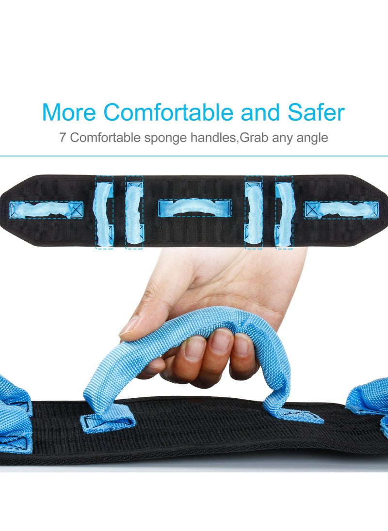 XiuWoo Transfer and Walking Gait Belt with 7 Handles for Patient Care Secure Aide Transfer Sling, Pediatric, Elderly, Occupational & Physical Therapy, 62.5cm  - Image 5