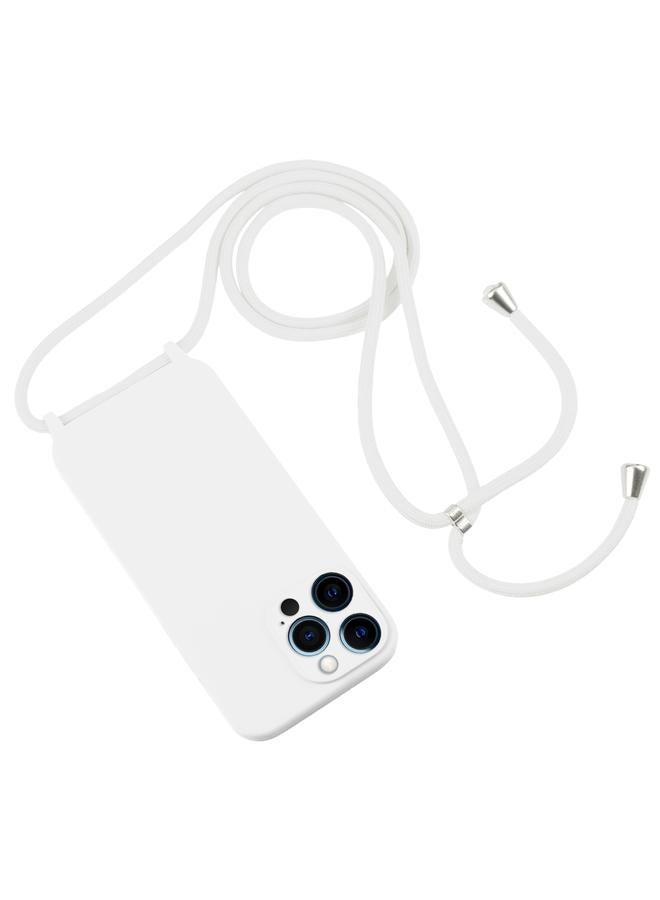 زبون جراب لهاتف iPhone 12 Pro Crossbody Lanyard جراب سيليكون سائل - Image 2