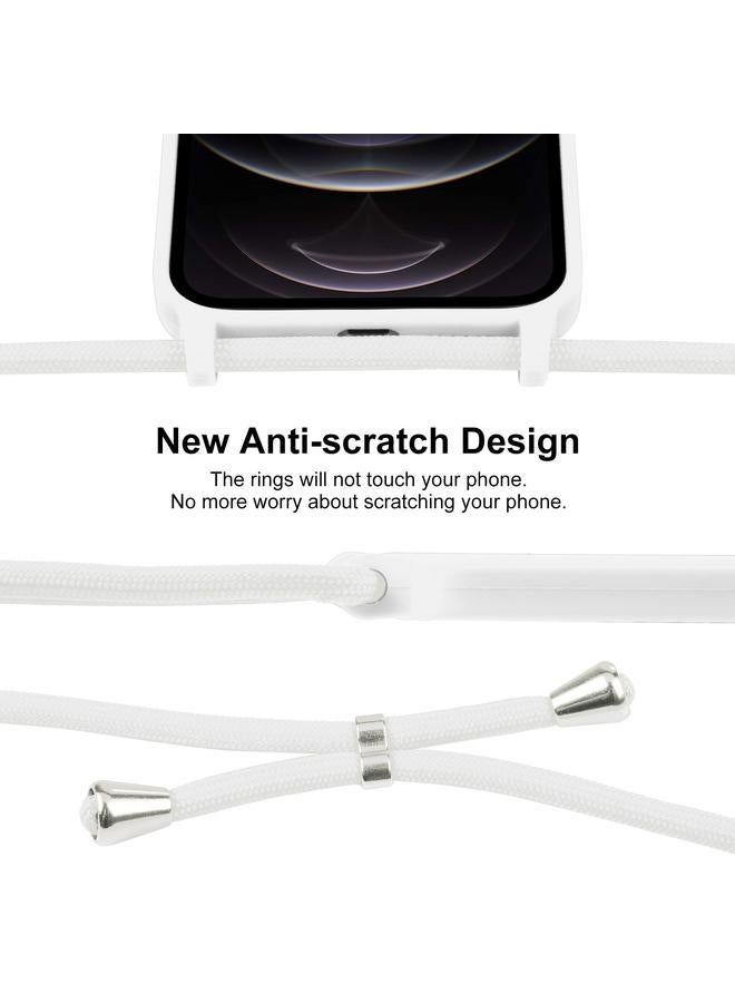 زبون جراب لهاتف iPhone 12 Pro Crossbody Lanyard جراب سيليكون سائل - Image 3