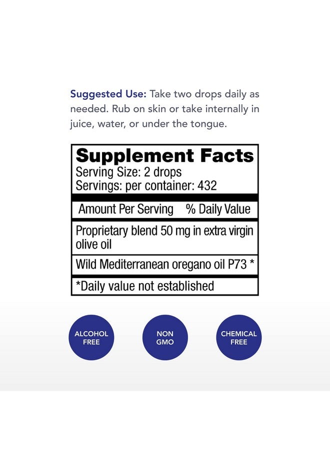 Physician's Strength قوة الطبيب أوريغا وايلد قوة إضافية - 30 مل - زيت الأوريجانو البري 100% - 432 حصة - Image 2