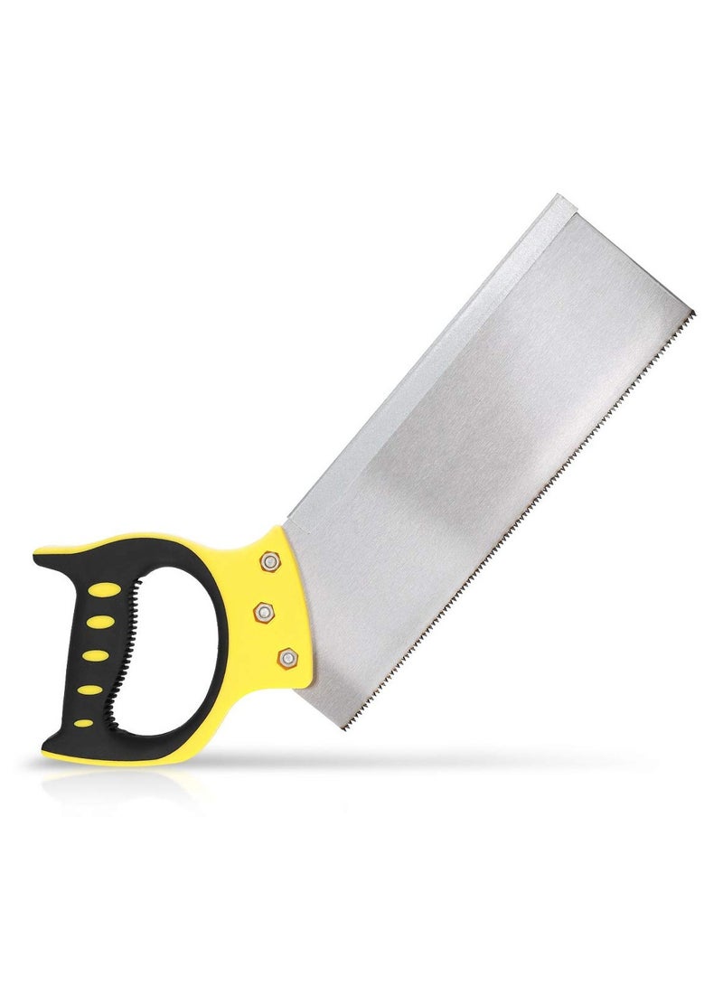 FAD 12-Inch Tenon Saw with Miter Box, 300mm Blade, 9 TPI, Fine-Tooth Steel Blade with Ergonomic Handle, for Precision Wood Cutting and DIY Carpentry Work FAD-D011 - Image 2