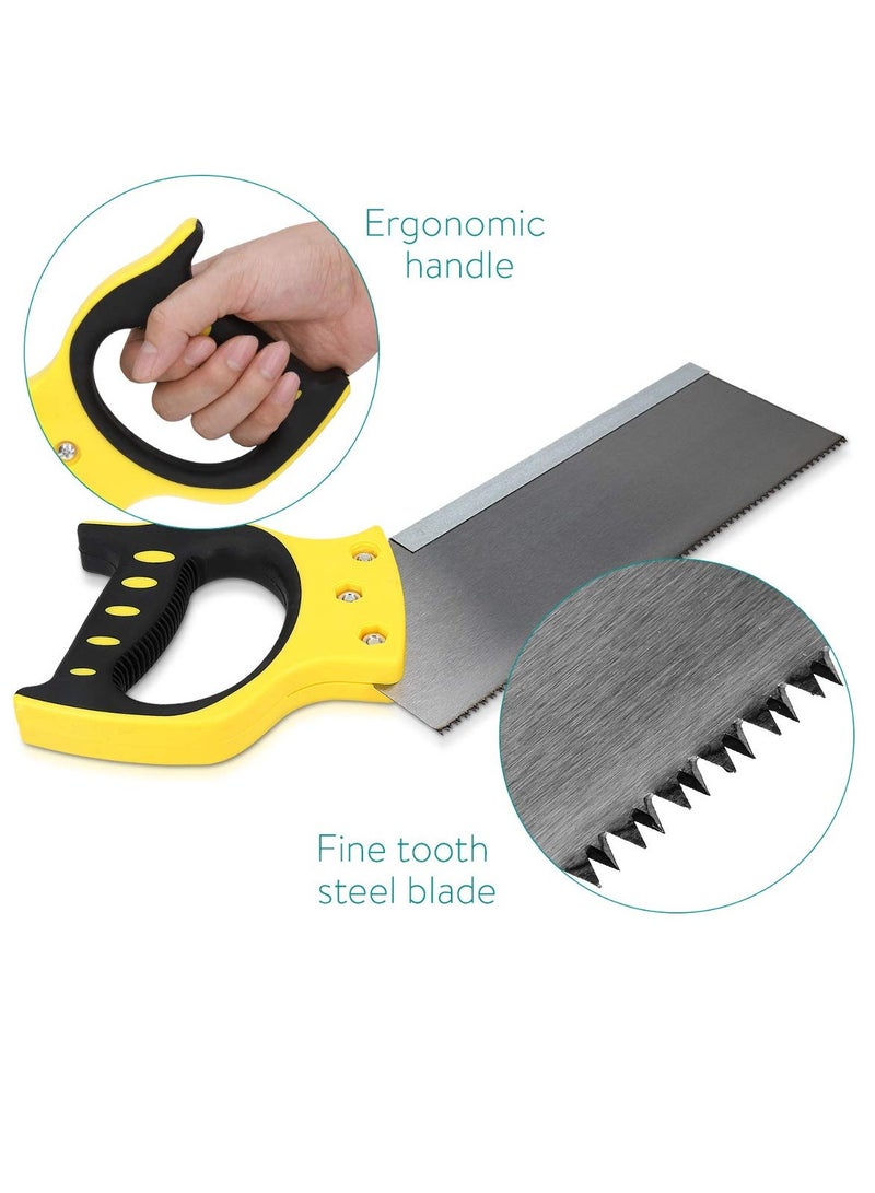 FAD 12-Inch Tenon Saw with Miter Box, 300mm Blade, 9 TPI, Fine-Tooth Steel Blade with Ergonomic Handle, for Precision Wood Cutting and DIY Carpentry Work FAD-D011 - Image 5