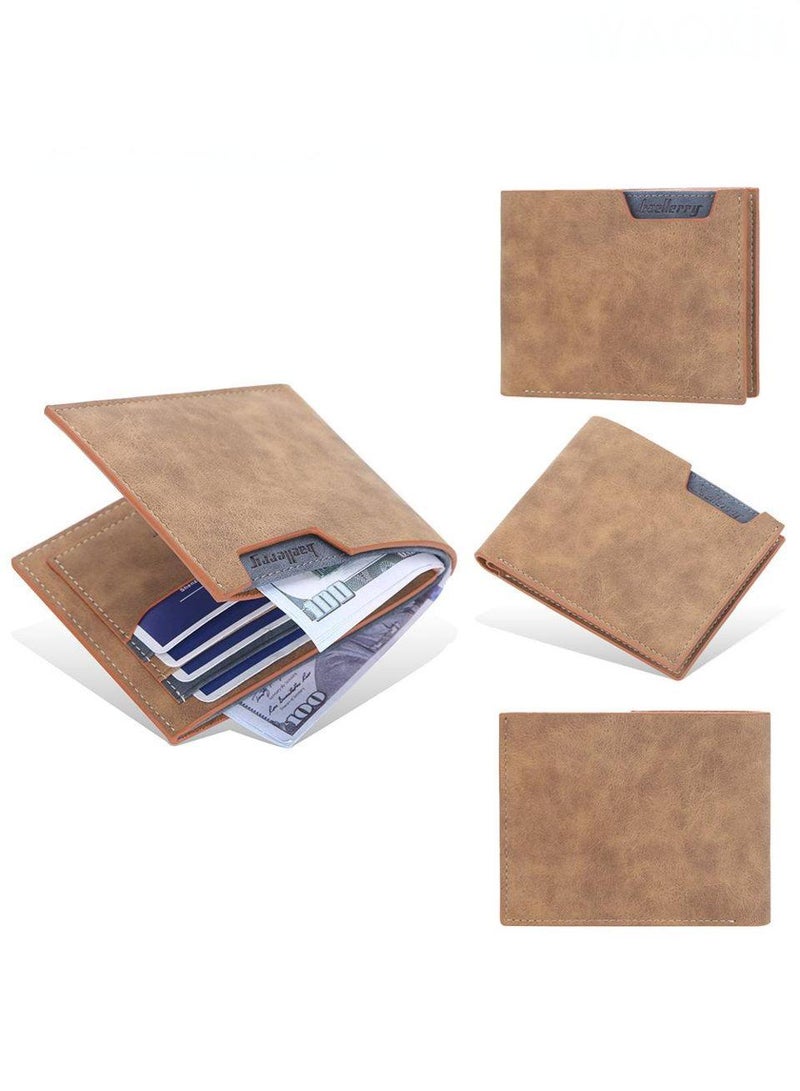 بايلليري محفظة جديدة عصرية وعالية الجودة متعددة الاستخدامات، محفظة عمل قصيرة للرجال عالية الجودة، محفظة أفقية متعددة البطاقات، محفظة قابلة للطي بسعة كبيرة، محفظة متينة وعالية الجودة. - Image 4