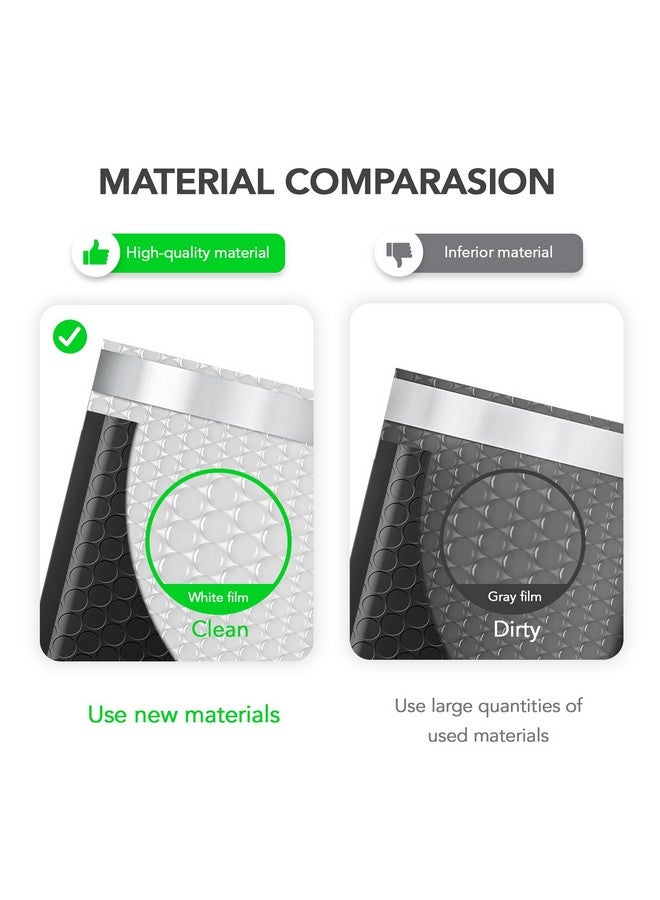 Fuxury Bubble Mailers 6X10" 100 Pack Black Padded Envelopes Usable Size 6X9" Thick Mailing Envelopes Bubble Opaque Padded Mailers Shipping Bags For Mailing Jewelry Makeup Small Business0 - Image 3