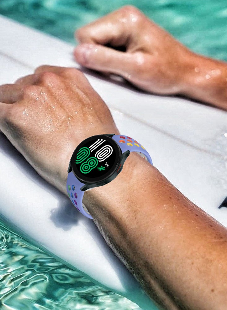 Perfii مجموعة من 3 أحزمة ساعة متوافقة مع جميع أجهزة Samsung وHuawei وAmazfit وHonor بحجم حزام 20 مم - Image 4