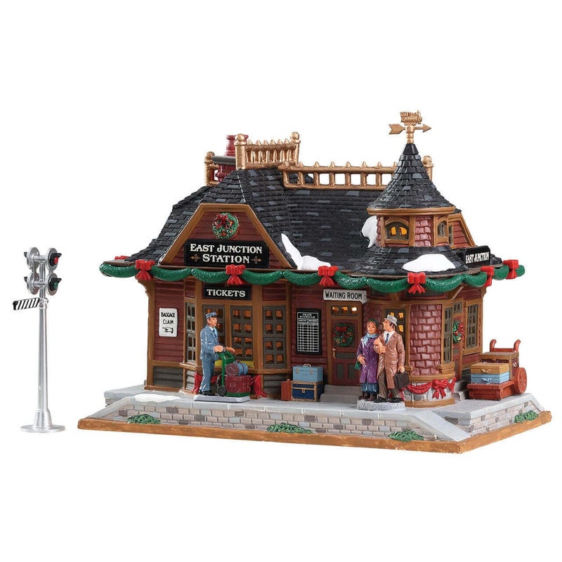Lemax Christmas Village East Junction Station Battery Operated Led - 75256 - Image 4
