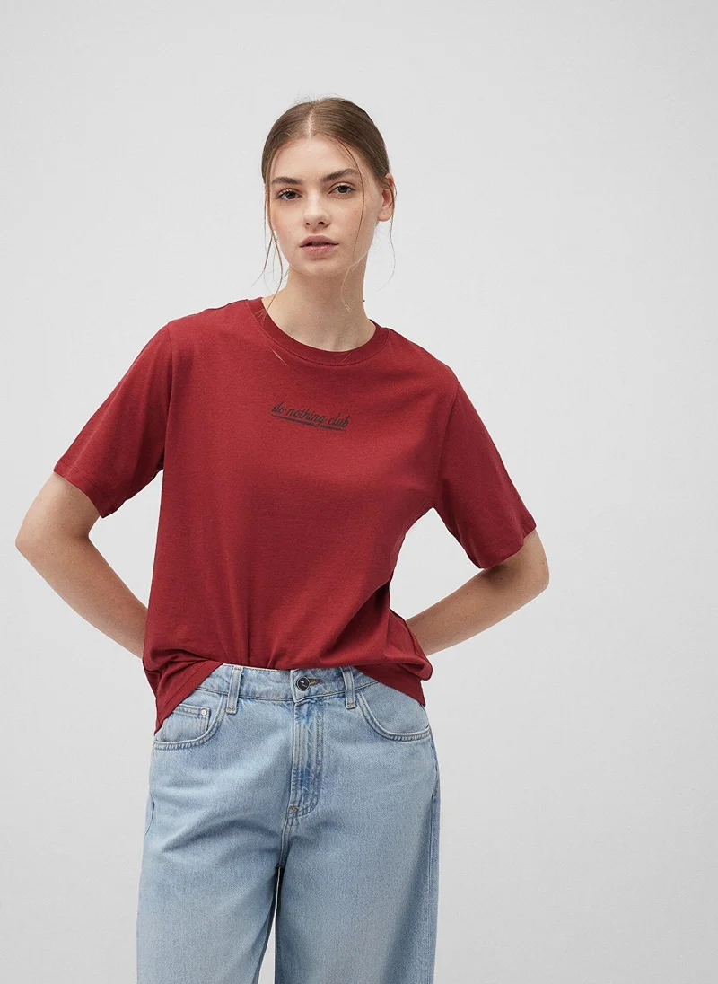 MAVI Back Printed Red T-Shirt