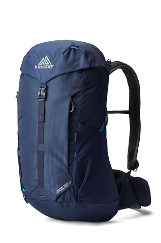 Gregory Jade 28L Women's Day Hiking Backpack, Ventilated Backpanel, Built-In Hydration Attachment for Bladder (Reservoir Not Included), Plus Size, Midnight Navy - Image 1