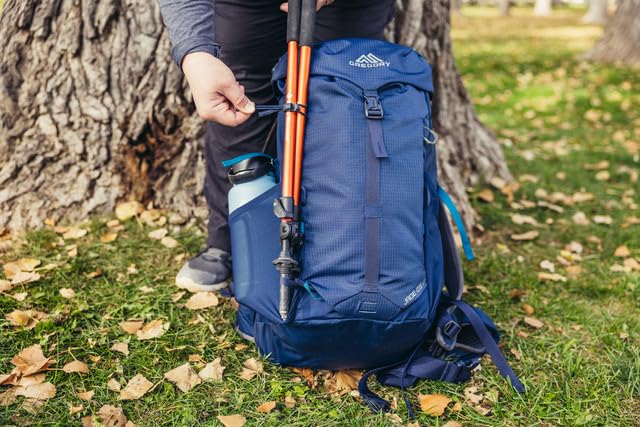 Gregory Jade 28L Women's Day Hiking Backpack, Ventilated Backpanel, Built-In Hydration Attachment for Bladder (Reservoir Not Included), Plus Size, Midnight Navy - Image 4