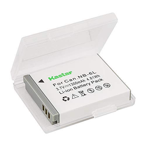 Kastar NB-6L Battery (1-Pack) + Charger for Canon PowerShot D10, D20, S90, S95, S120, SD770, SD980, SD1200, SD1300, SD3500, SD4000, SX170, SX240, SX260, SX270, SX280, SX500, SX510, SX600, SX703 - Image 2
