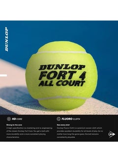 DUNLOP Dunlop Fort All Court Tennis Balls, Set of 3 Piece per can  - Image 3