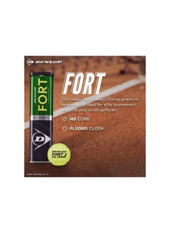 DUNLOP Dunlop Fort All Court Tennis Balls, Set of 3 Piece per can  - Image 2