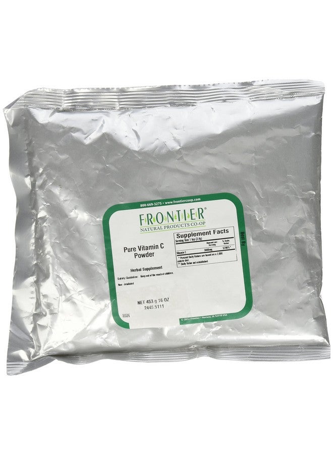 Frontier Co-op Vitamin C Powder (3 400 Mg Vitamin C/Tsp.) Kosher ; 1 Lb. Bulk Bag - Image 2