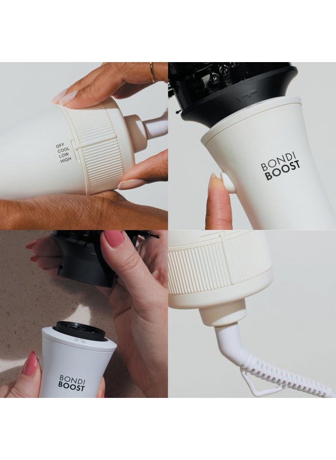 BONDIBOOST - Blowout Brush Pro Hair Dryer [75MM], Oval Shape Styler Volumizer for Smooth/Frizz Free Results Great All Types 3X Heat/Speed Options 360° Airflow Vents, (WDD05)… - Image 1
