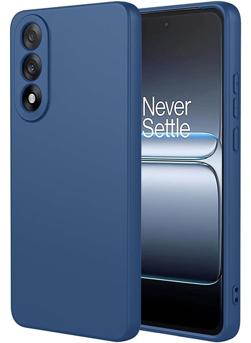 Muzz حافظة متوافقة مع OnePlus Nord 5 5G حافظة مطاطية سائلة مع بطانة ميكروفايبر ناعمة غلاف صلب رفيع مضاد للصدمات لحماية OnePlus Nord 5 2025 باللون الأزرق - Image 1