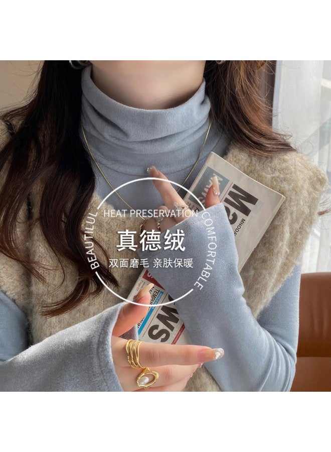 Caramella Women'S High Neck Double-Sided Thermal Top, Winter Wear With Piled Collar, Suitable For Both Inner And Outer Layers - Image 4
