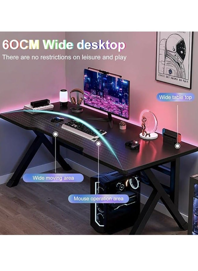 MIXDE Gaming Computer Desk - Sturdy Small Home Office Desk with Ergonomic Design - Easy to Assemble - PC Laptop Desk - Image 3