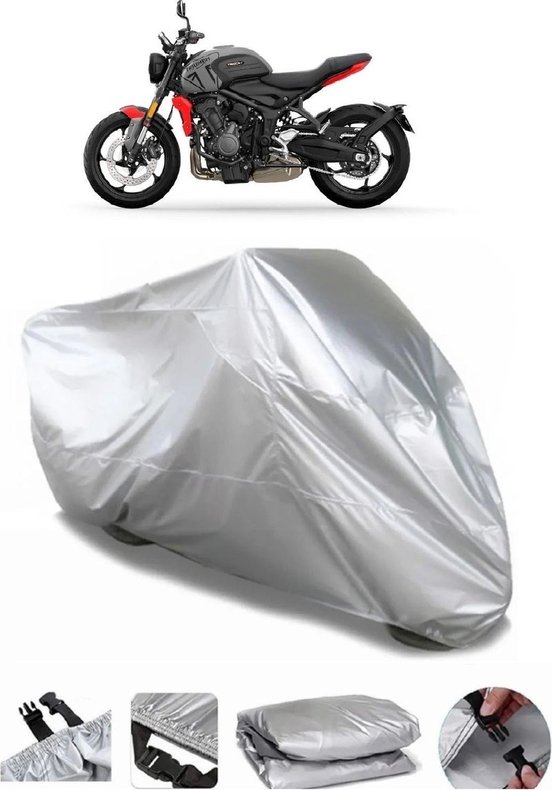 Breen Triumph Trident 660 Grey Waterproof Motorcycle Canvas Premium  - Image 1