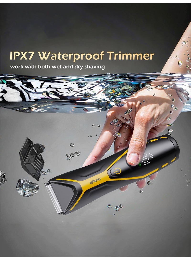 ENSSU Body Trimmer for Men, Men Grooming for Body,Electric Trimmer,Body Shaver Groomer Safe Shaver Rechargeable Waterproof Wet/Dry - Image 3