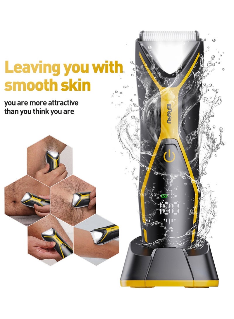 ENSSU Body Trimmer for Men, Men Grooming for Body,Electric Trimmer,Body Shaver Groomer Safe Shaver Rechargeable Waterproof Wet/Dry - Image 1