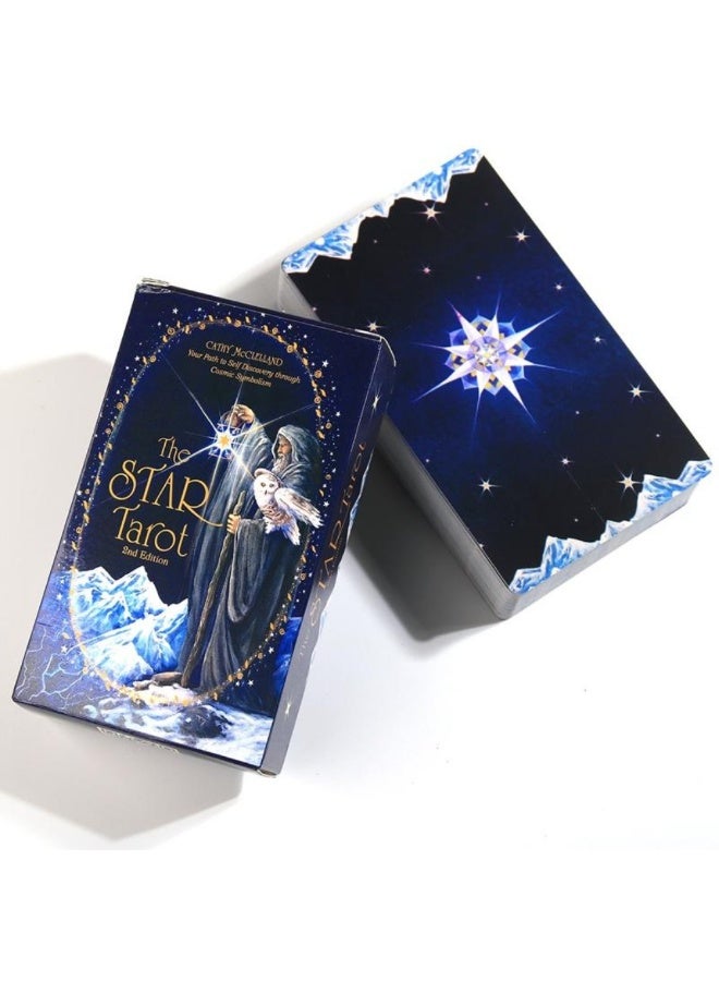 NIBEMINENT بطاقة تاروت النجم: رحلتك لاكتشاف الذات من خلال مجموعة الرموز الكونية، لعبة أوركل، لعبة لوحية، 78 بطاقة - Image 5