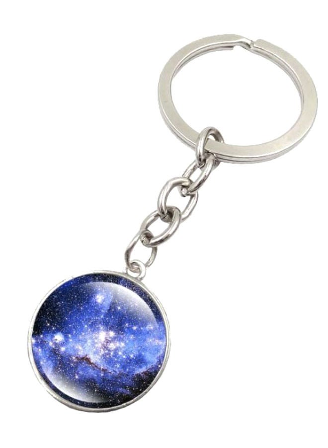 NIBEMINENT Galaxy Full Moon Pendant Keychain