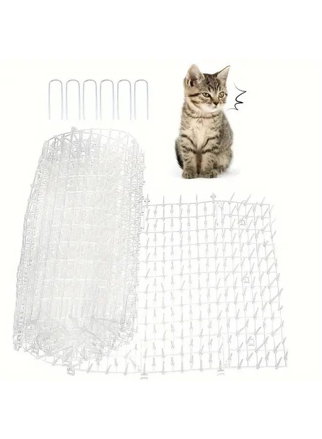 Cat Repellent Mat With Spikes 79x12 Inches White Anti Scratch Deterrent Pet Barrier - Image 2