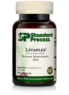Standard Process Livaplex - Whole Food Bowel, Digestion and Digestive Health, Liver Health and Gallbladder Support with Spanish Black Radish, Betaine Hydrochloride, and Organic Carrot - 90 Capsules  - Image 1