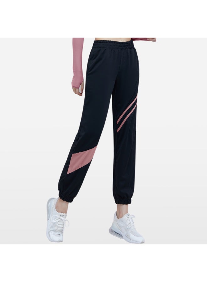 Quick Dry Running Trousers Women Elastic Waist Workout Pants With Pocket Fitness Sweatpants Female Loose Joggers Activewear - Image 1